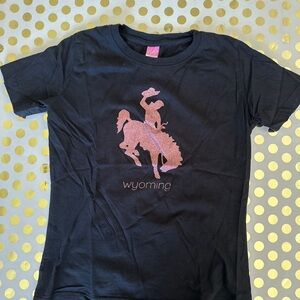 Black Short Sleeve Tees with Graphic Designs